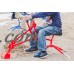 Sand Digger Toy Exavator with Telescoping Legs That Raise Seat Height and Stabilize Backhoe for Digging (Blue)   